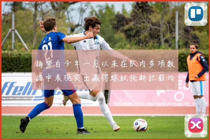 梅努自今年一月以来在队内多项数据中表现突出赢得球权抢断拦截均名列前茅